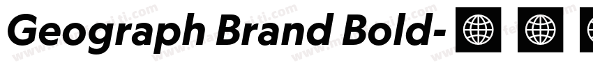 Geograph Brand Bold字体转换